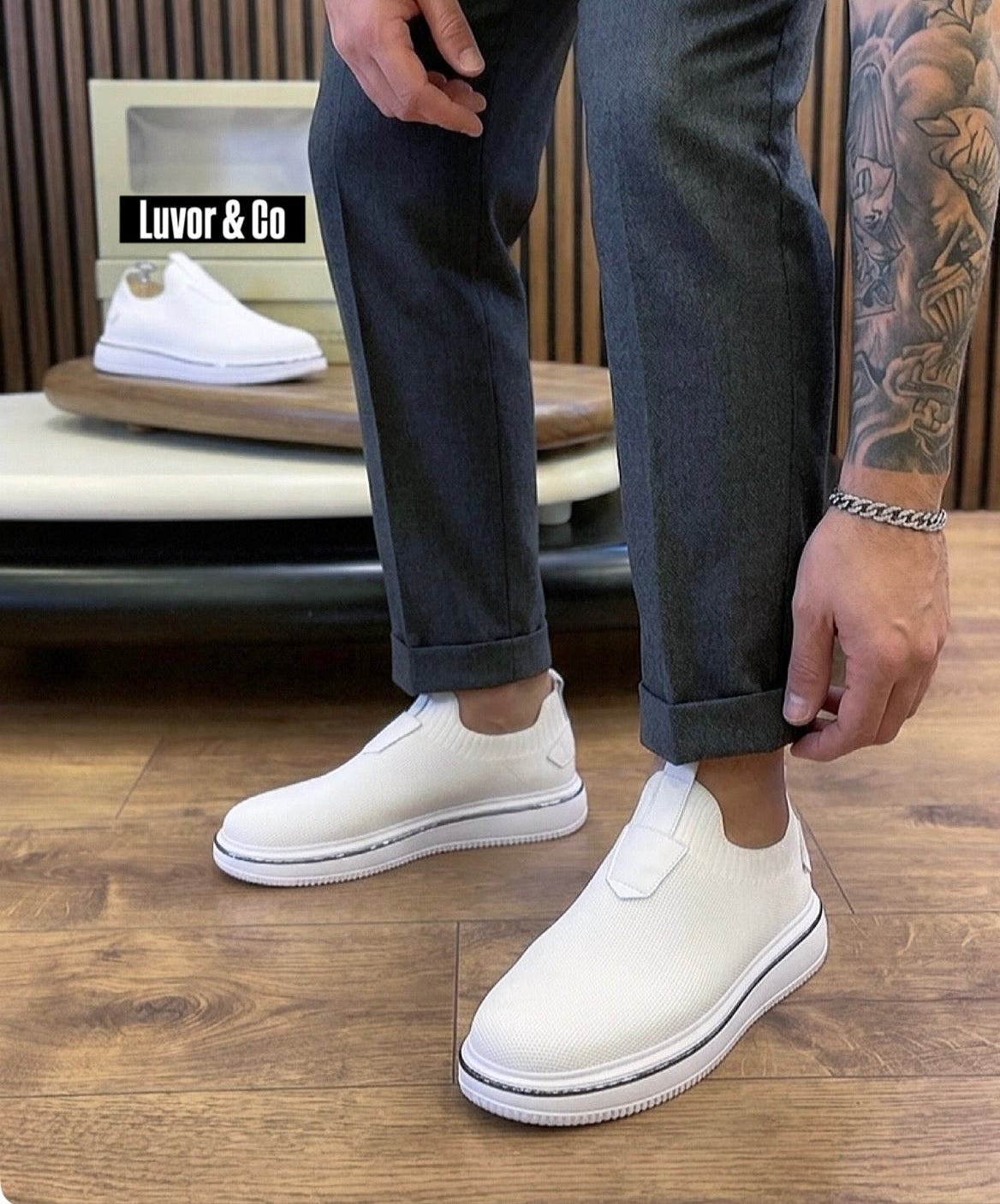 BOY UZATAN ÖZEL OLARAK ÜRETİM YAPTIĞIMIZ %100 GERÇEK TRİKO SNEAKERS