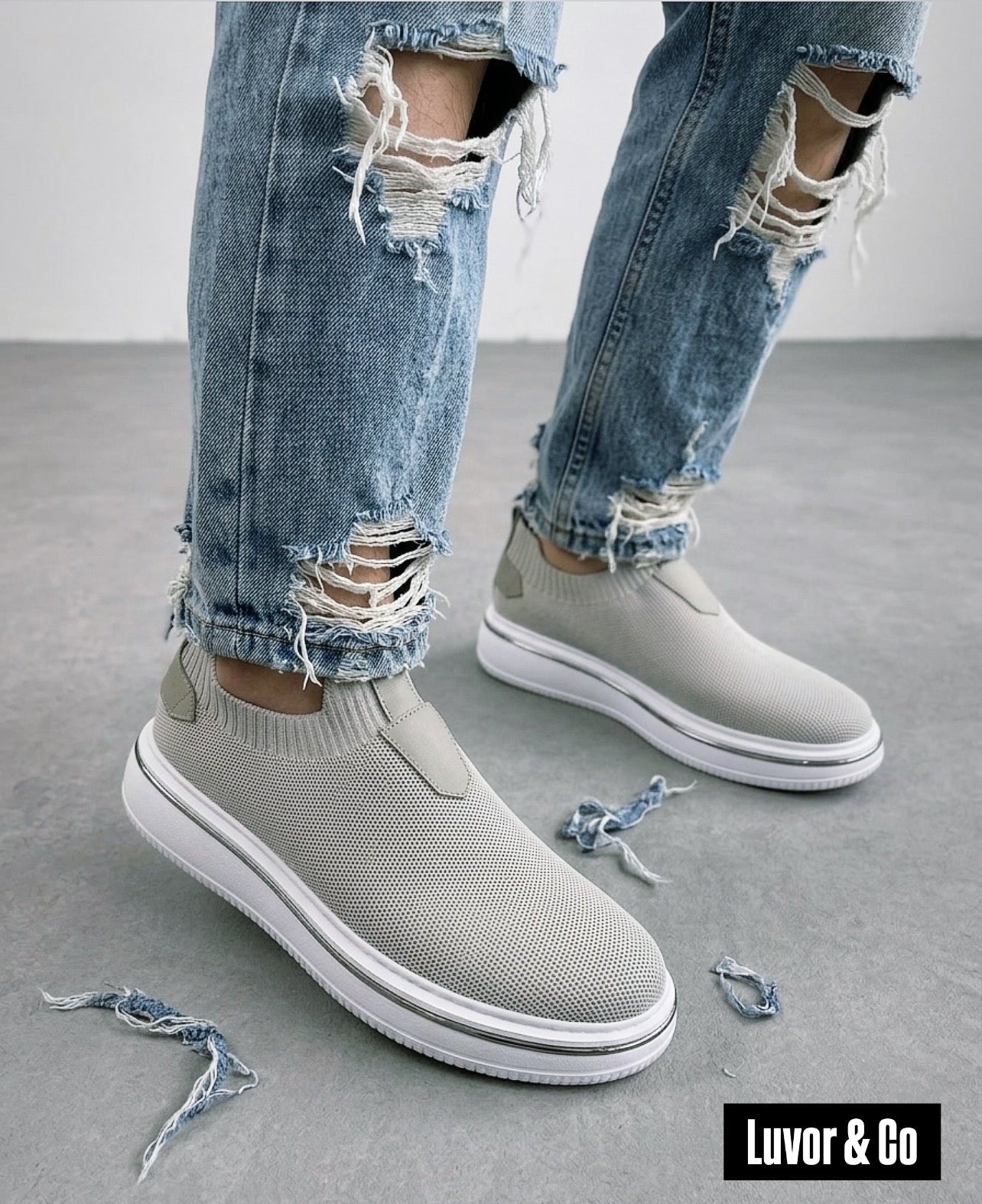 BOY UZATAN ÖZEL OLARAK ÜRETİM YAPTIĞIMIZ %100 GERÇEK TRİKO SNEAKERS