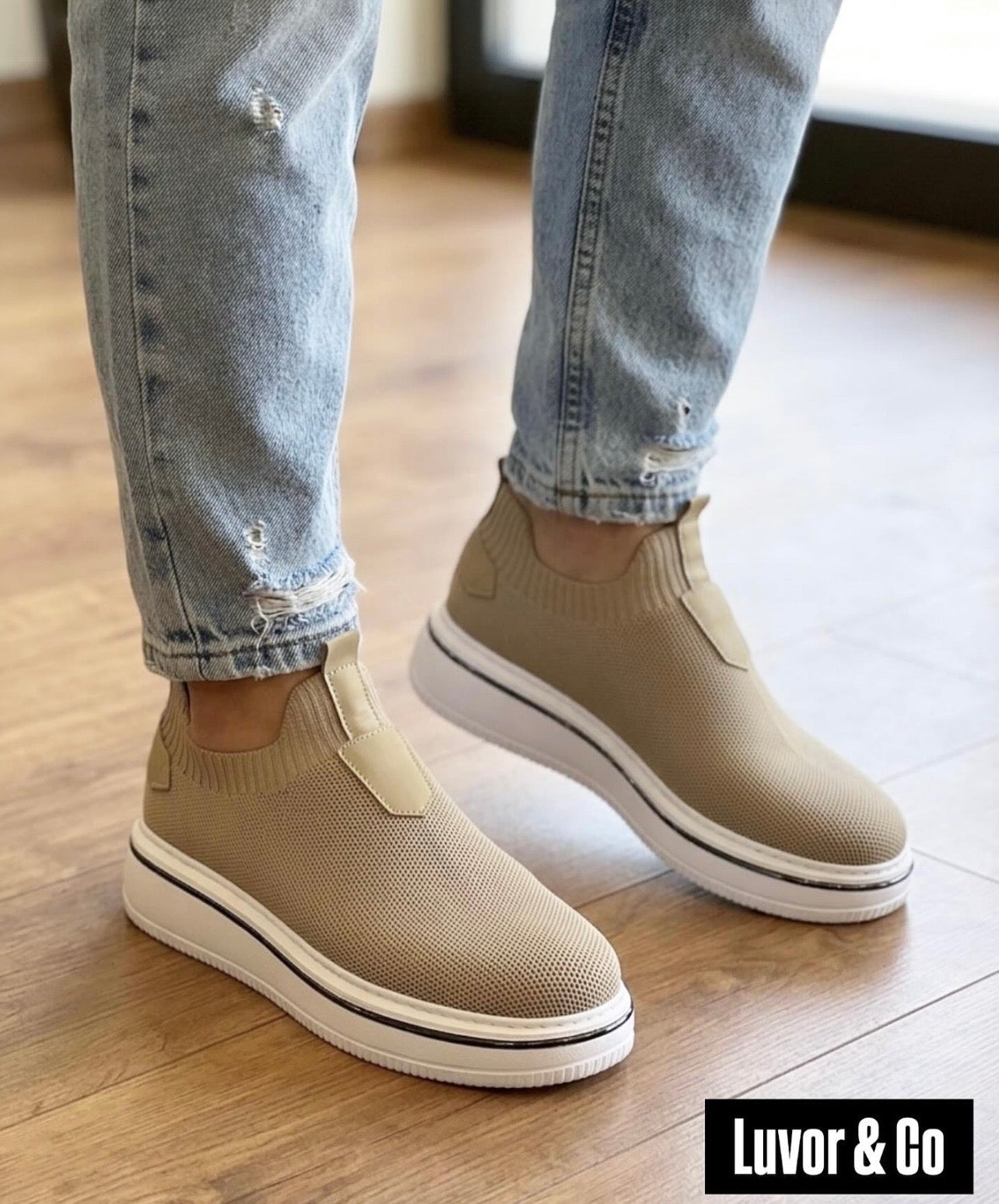 BOY UZATAN ÖZEL OLARAK ÜRETİM YAPTIĞIMIZ %100 GERÇEK TRİKO SNEAKERS